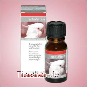 alfa-Vitam Jednostka: 10 ml suplement karmy dla zwierząt domowych w celu zapobiegania niedoborowi witamin