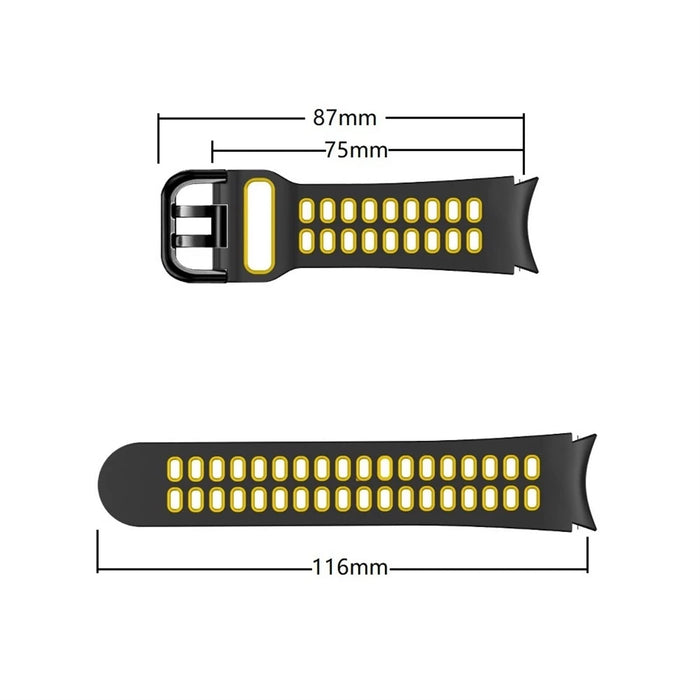 SKM Oficjalny silikonowy pasek 20 mm do Samsung Galaxy Watch4 Classic 46 42 mm/44 40 mm Smartwatch Ridge Sport bransoletka pasek do zegarka Correa (kolor: Kolor V, rozmiar: Galaxy Watch 4 40 mm)