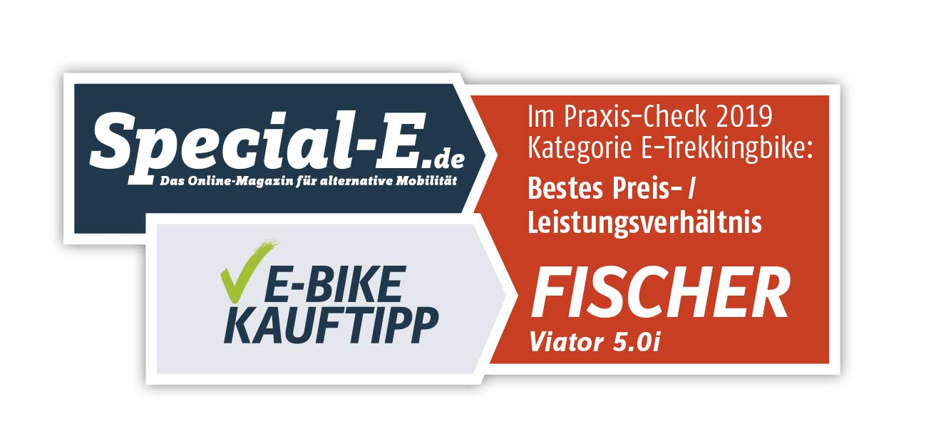FISCHER Unisex – damski rower elektryczny dla dorosłych, Trekking VIATOR 5.0i, szary matowy, 28 cali, RH 44 lub 49 cm, silnik środkowy Brose Drive C 50 Nm, akumulator 36 V, wysokość ramy 44 cm