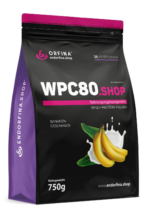 Endorfina.shop, Banana Protein 750g, proszek proteinowy, budowanie mięśni, koktajl, proszek proteinowy, sport, odżywianie, wysoka zawartość białka, suplement diety