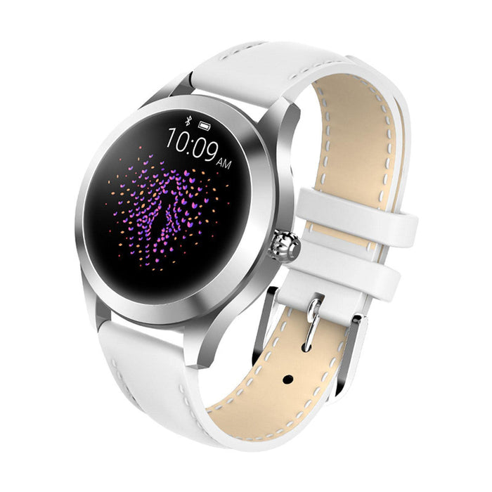 Inteligentny zegarek damski z pulsometrem i monitorowaniem aktywności Bluetooth krokomierz wodoodporny stoper A, A