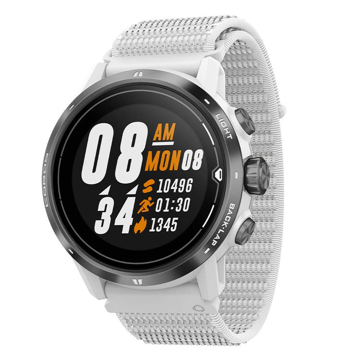 COROS APEX Pro Premium Multisport zegarek GPS z monitorem tętna i pulsu, pełna bateria GPS, 40-godzinny system GPS, monitorowanie tętna przez całą dobę, szkiełko szafirowe, ekran dotykowy, barometr (biały)