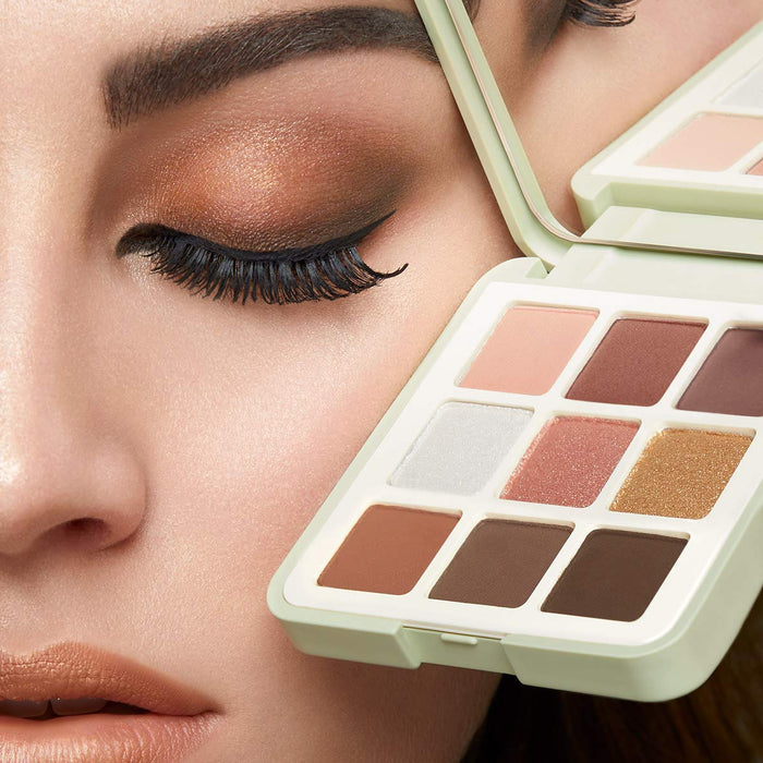 KIKO Milano Green Me Eyeshadow Palette 101 | Paleta 9 cieni o różnych wykończeniach - matowych, perłowych i metalicznych