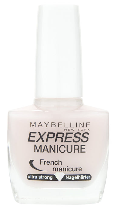 Maybelline New York Lakier do paznokci, wzmacniający, Express Manicure French Manicure utwardzacz do paznokci, nr 7 Pastel, 10 ml