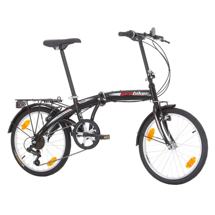 Multibrand Probike 20-calowy rower składany, Shimano 6 prędkości, rower męski i rower chłopięcy, pasuje do 155 cm-185 cm