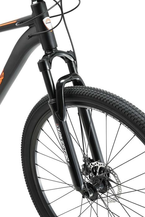 BIKESTAR aluminiowy rower górski młodzieżowy 29" cali hardtail | ramy 17" 19", 21 biegów Shimano, hamulec tarczowy, amortyzowany widelec