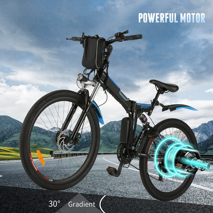 Hiriyt Elektryczny rower górski 66 cali ze zdejmowaną baterią litowo-jonową o dużej pojemności (36 V 250 W), rower elektryczny z 21 biegami i trzema trybami pracy