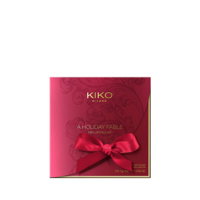 KIKO Milano A Holiday Fable Mini Lipstick Kit | Zestaw Do Ust: 3 Matowe Minipomadki