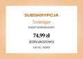 Subskrypcja jednorazowa na 3 miesiące
