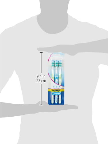 Oral-B 1-2-3 Classic Care szczoteczki do zębów, 2 + 1, 40 średnich