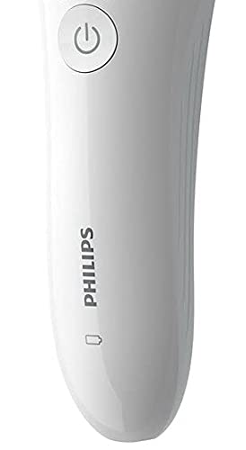 Depilator Philips do użytku na sucho i na mokro z serii 8000 - Do nóg i ciała - Bezprzewod. używanie na mokro i sucho - Wydajna i delikatna depilacja - 3 akcesoria - Bardzo szeroka głowica - BRE700/00