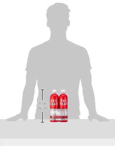 Tigi Bed Head Urban Antidotes Resurrection, Szampon i Odżywka do Włosów Zniszczonych, 2 x 750 ml