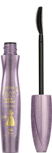 Catrice Disney Princess Belle Glam & Doll False Lashes Mascara, czarna, o dużej objętości, natychmiastowy wynik, przedłużony, 4 sztuki w opakowaniu (4 x 9,5 ml)