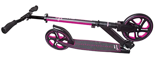 Muuwmi Dzieci Scooter Pro Hulajnoga, Czarny/Różowy, Do 100 kg