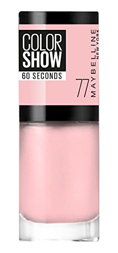Maybelline New York Make-Up Nailpolish Color Show lakier do paznokci różowy Chic / ultra błyszczący kolorowy lakier w eleganckim różowym kolorze (1 x 7 ml)