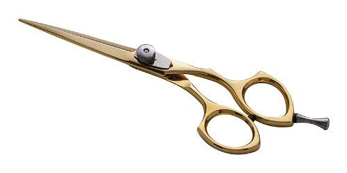Nożyczki do strzyżenia włosów, nożyczki fryzjerskie złote E143