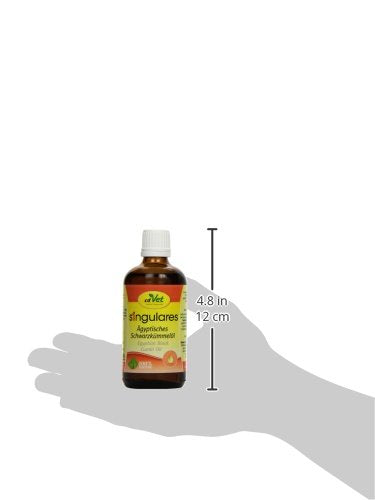 cdVet Singularny egipski olejek z czarnuszki 100 ml – naturalny olejek tłoczony na zimno do suplementu diety dla psów, kotów, koni i gołąb dzięki witaminom i tłuszczom, 167