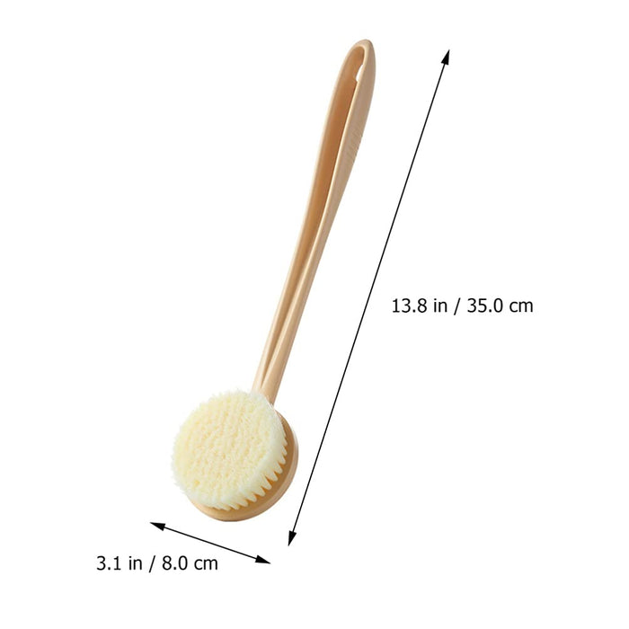 HEALLILY 3 Sztuk Prysznic Szczotka Do Ciała Scrubber Złuszczający Szczotka Długi Uchwyt Z Powrotem Do Szorowania Ciała Exfoliator Do Kąpieli Do Mycia Prysznicem Szczotkowanie