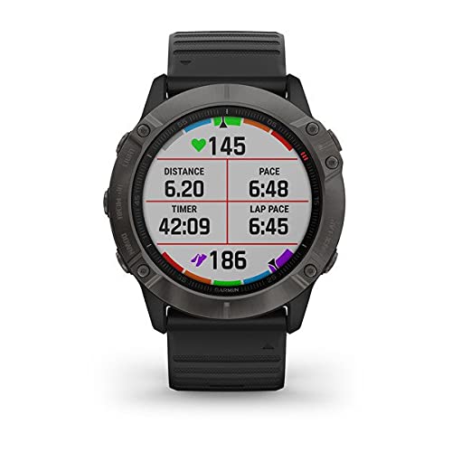 Garmin Fenix 6x Smartwatch, Czarny, 1,4 Cale