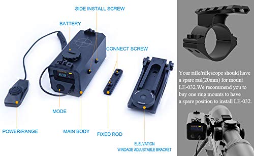 LifBetter Laserowy dalmierz golfowy, laserowy miernik odległości, narzędzie myśliwskie do pomiaru prędkości golfa, polowania i wędrówek