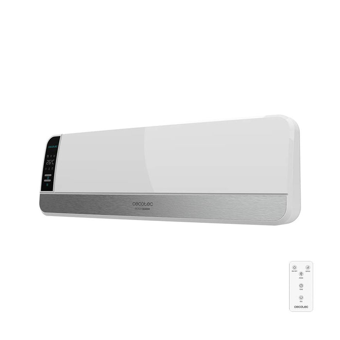 Cecotec Ceramiczny grzejnik ścienny ReadyWarm 5250 Swing Box Ceramic. 2000 W, ekran LED, timer i pilot zdalnego sterowania, ochrona przed przegrzaniem, system Overprotect, wskaźnik pracy, 20 m2