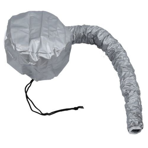 Bonnet Kask do suszenia, suszarka do włosów z gumową taśmą do mocowania telefonu komórkowego, szary