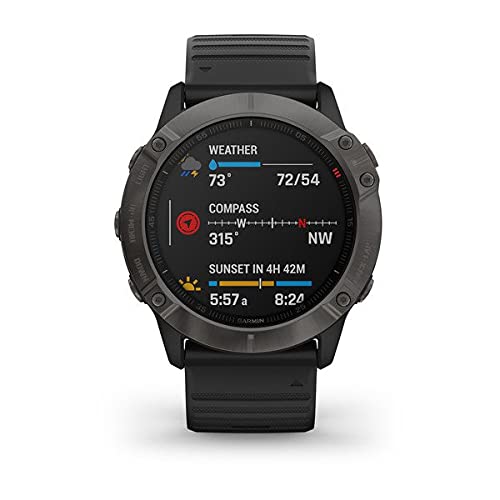 Garmin Fenix 6x Smartwatch, Czarny, 1,4 Cale