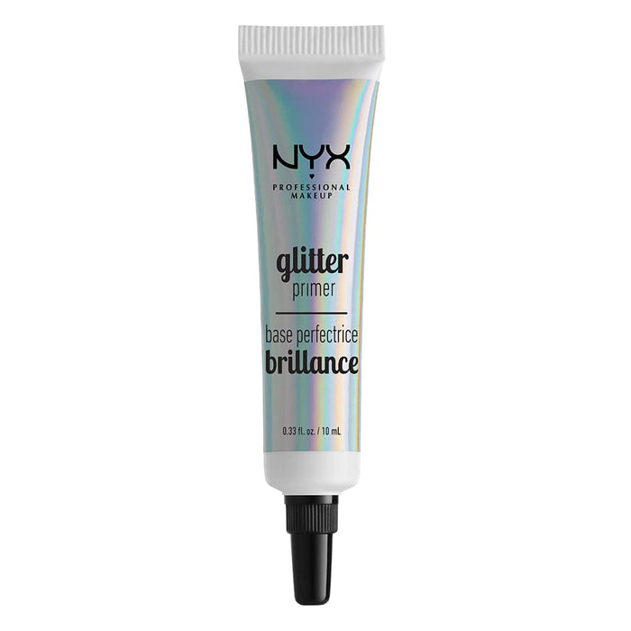 NYX Professional Makeup Glitter Primer klej, baza pod brokat ze składnikami antyoksydacyjnymi i pielęgnacyjnymi, nie wysusza skóry, 10 ml