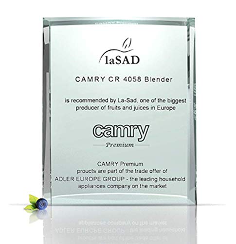 CAMRY CR 4058 blender, szkło, 1,3 litra, czarny