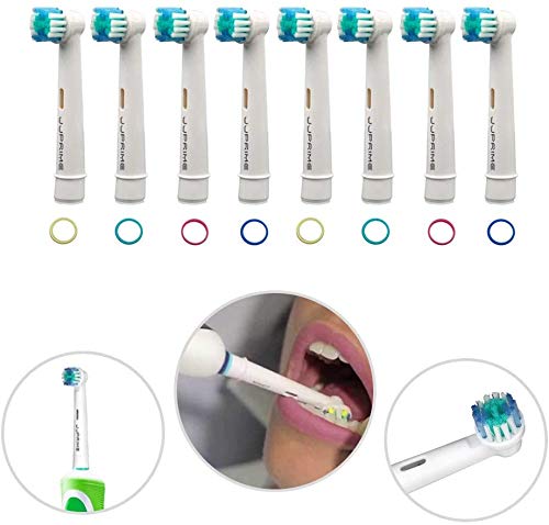JJ PRIME - Profesjonalne elektryczne głowice do szczoteczek do zębów kompatybilne z Oral B, 8 sztuk wymiennych głowic do szczoteczek precyzyjnych do czyszczenia końcówek elektrycznych