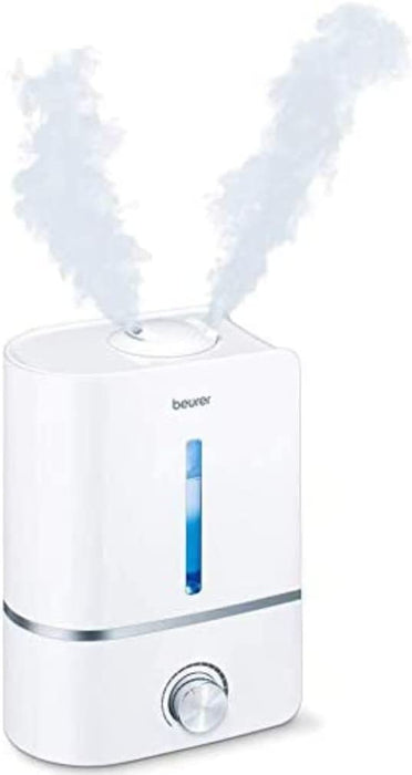 Beurer LB 45 nawilżacz powietrza z ultradźwiękowym nebulizowaniem do nawilżania powietrza w pomieszczeniu, z funkcją aromatu, do pomieszczeń do 30 m², cichy