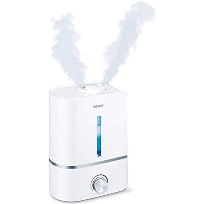 Beurer LB 45 nawilżacz powietrza z ultradźwiękowym nebulizowaniem do nawilżania powietrza w pomieszczeniu, z funkcją aromatu, do pomieszczeń do 30 m², cichy