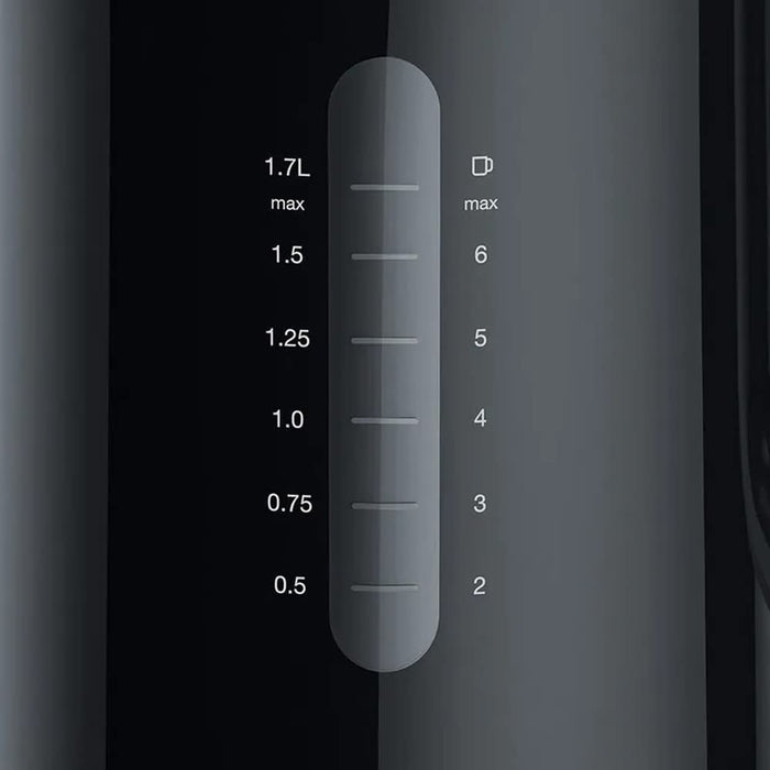 Braun Breakfast1 Collection czajnik elektryczny, obracany o 360°, zdejmowany filtr wapienny, pojemność 1,7 l, nie zawiera BPA, WK1100BK, 2200 W, tworzywo sztuczne, czarny