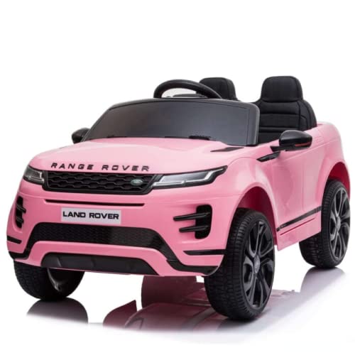 FINOOS Elektryczny samochód dla dzieci Range Rover Evoque 12V samochód elektryczny dla dzieci (Różowy)
