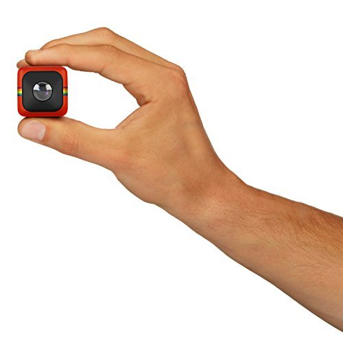 Polaroid Cube+ 1440p Mini Lifestyle Action kamera z Wi-Fi i stabilizatorem obrazu (czerwona)