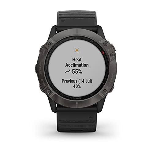 Garmin Fenix 6x Smartwatch, Czarny, 1,4 Cale