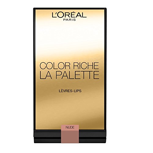 L'Oréal Paris Paleta cieni do ust Color Riche La Palette Lip nude/pomadka do ust z 6 harmonijnymi odcieniami dla pełnych ust, 1 opakowanie