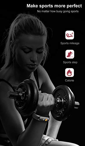 Peaches Stores Band 4 Fitness Tracker, najnowszy kolorowy wyświetlacz HD 0,95 cala, Smart Bracelet miernik tętna, wodoszczelność IP67, do systemów Android i iOS