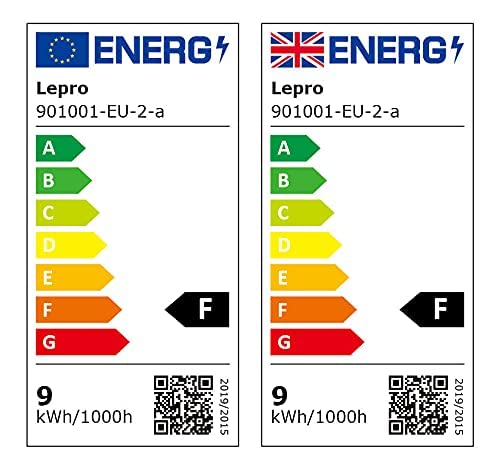 LEPRO Żarówka Alexa E27, inteligentna żarówka E27, Alexa Brine, inteligentna lampa LED, Wi-Fi, 9 W, 806 lm, WiFi, ściemniana żarówka, 2700-6500 K, sterowanie za pomocą aplikacji kompatybilna z Alexa Echo, Google Home, 2 sztuki