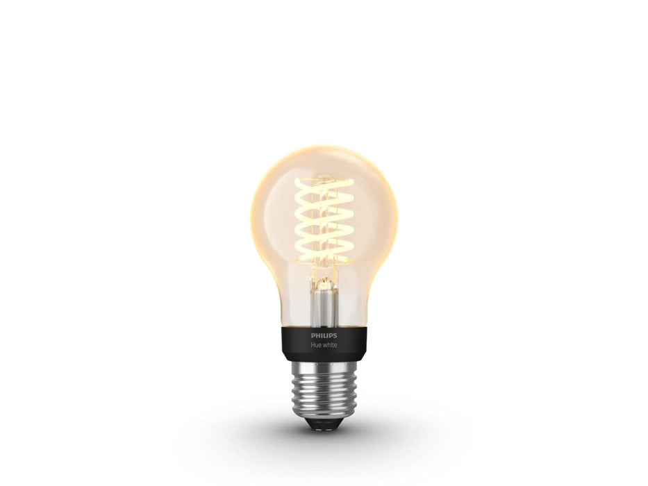 Philips Hue Filament White Ambiance Inteligentna żarówka LED E27 7W A60, retro żarówka Edisona, ciepłe białe światło, możliwość przyciemniania