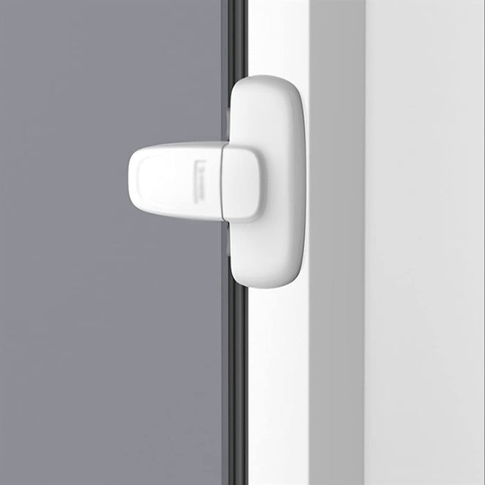 Zamek Do Drzwi Dziecko Bezpieczeństwo Drzwi Uchwyt Double Przycisk Lodówka Zablokuj uchwyt do drzwi do drzwi do drzwi AGD Zamek Do Drzwi Pokojowych (Color : Refrigerator lock gray 2 pack)