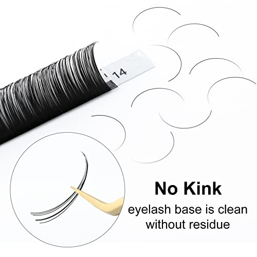 NAGARAKU RZĘSY Volume przedłużanie rzęs 0,07 mm D skręt 7-15 mm Mix Matte Black PROFESJONALNE 1 na 1 Klastry Miękkie Naturalne 16 pasków
