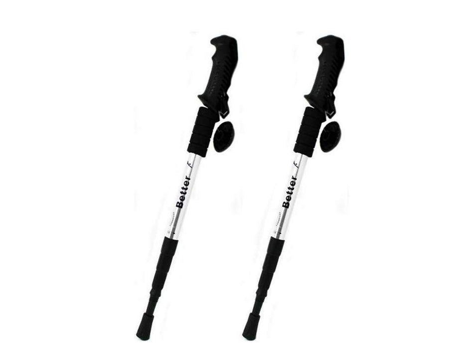 Para teleskopowych kijków trekkingowych Antishock Nordic Walking - regulowany rozmiar od 50 do 110 cm