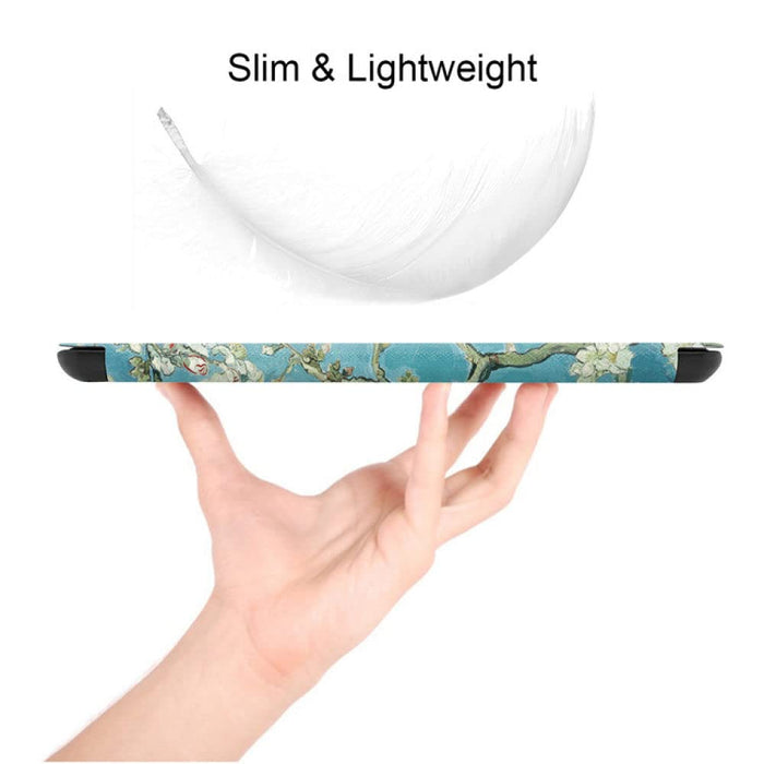 Etui Slimshell do 6-calowego Kindle Paperwhite 10. generacji z 2018 r., pokrowce ze skóry PU do czytnika e-booków Kindle Paperwhite, akcesoria - niebieskie niebo