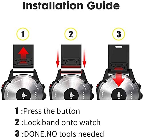 NotoCity pasek do zegarka Fenix 5X, 26 mm, do Fenix 5X Plus, Fenix 6X/Fenix 6X Pro/Fenix 3, Fenix 3 HR