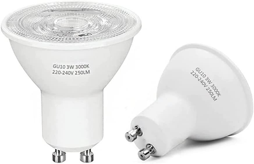 CENPEK 6-pak 5W GU10 Żarówki LED Zimna biel 6000K, odpowiednik żarówki halogenowej 40W, 400LM, kąt świecenia 38 °, nieściemnialne, energooszczędne żarówki do lamp sufitowych