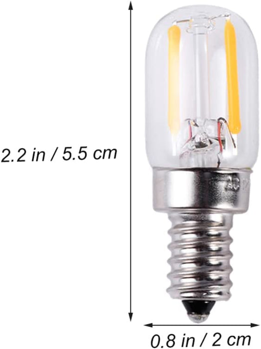 ibasenice E12 Bulb- 5 Sztuk Żarówki Lampy Poratacyjna Trwała Utility E12 Oszczędność Energii Żarówki LED Do Domu Zamrażarka Lodówka