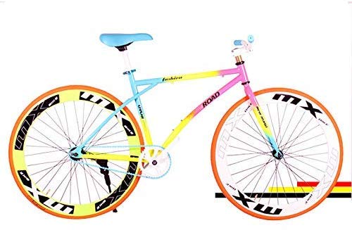 WJSW Rower szosowy, kolorowa stal węglowa 26 cali stały bieg tylny pedał hamulec studencki rower szosowy