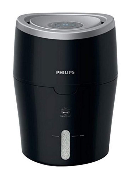 Philips HU4813 10 nawilżacz powietrza do 44 m², higieniczna technologia NanoCloud, cichy tryb nocny, tryb automatyczny, kolor czarny