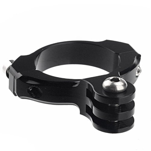 Goliton® Aluminiowy standardowy uchwyt na kierownicę roweru 31,8 mm do Gopro Hero4/3+/3/2/1 - czarny